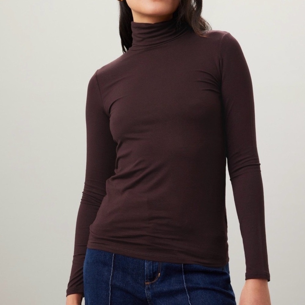 Majestic Filatures Soft Touch Turtleneck Top